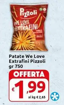 Carrefour Express Patate We Love Extrafini Pizzoli offerta