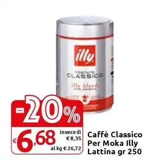 Carrefour Express Caffè Classico Per Moka Illy Lattina offerta