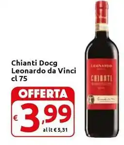 Carrefour Express Chianti Docg Leonardo da Vinci offerta