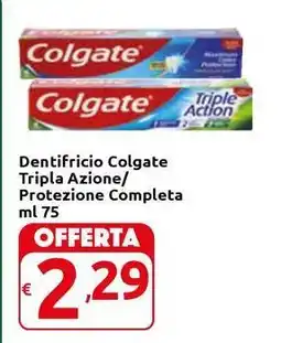 Carrefour Express Dentifricio Colgate Tripla Azione/ Protezione Completa offerta