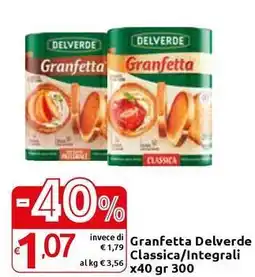 Carrefour Express Granfetta Delverde Classica/Integrali offerta