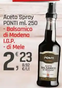 Supermercati Dok Aceto Spray PONTI offerta
