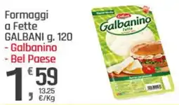 Supermercati Dok Formaggi a fette galbani galbanino e bel paese offerta