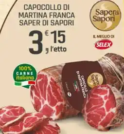 Supermercati Dok Capocollo di martina franca saper di sapori offerta