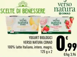 Conad City Yogurt biologici VERSO NATURA CONAD offerta