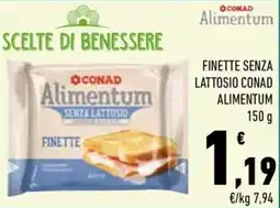 Conad City Finette senza lattosio CONAD ALIMENTUM offerta
