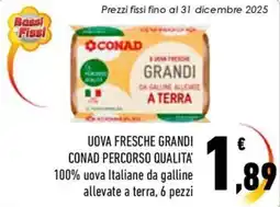 Conad City Uova fresche grandi CONAD PERCORSO QUALITA' offerta