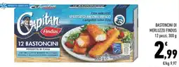 Conad City Bastoncini di merluzzo FINDUS offerta