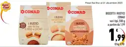 Conad City Biscotti i rustici CONAD offerta