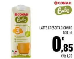 Conad City Latte crescita 3 CONAD offerta