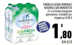 Conad City Fardello acqua minerale naturale SAN BENEDETTO offerta