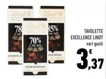 Conad City Tavolette excellence LINDT offerta