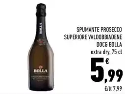 Conad City Spumante prosecco superiore valdobbiadene docg BOLLA offerta