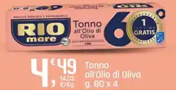 Supermercati Dok Rio Mare Tonno all'Olio di Oliva offerta
