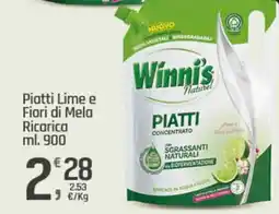 Supermercati Dok Winni's Piatti Lime e Fiori di Mela Ricarica offerta