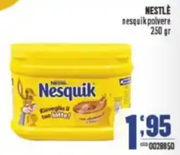 Gruppo di Palo NESTLE nesquik polvere offerta