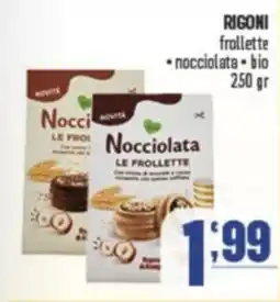 Gruppo di Palo RIGONI frollette nocciolata bio offerta