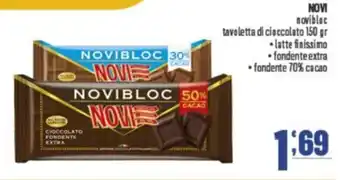 Gruppo di Palo NOVI novibloc tavoletta di cioccolato offerta
