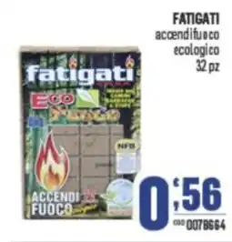 Gruppo di Palo FATIGATI accendifuoco ecologico 32 pz offerta