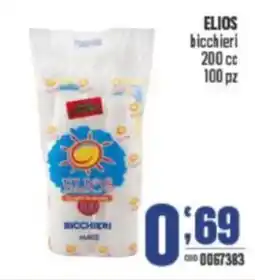 Gruppo di Palo ELIOS bicchieri 200 cc 100 pz offerta