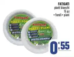 Gruppo di Palo FATIGATI piatti bianchi 15 pz offerta