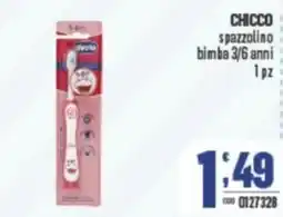 Gruppo di Palo CHICCO spazzolino bimba 3/6 anni 1pz offerta