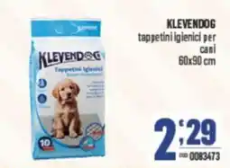 Gruppo di Palo KLEVENDOG tappetini igienici per cani 60x90 cm offerta