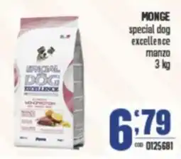 Gruppo di Palo MONGE special dog excellence manzo offerta