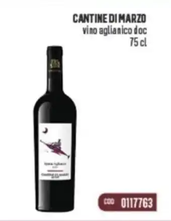 Gruppo di Palo CANTINE DI MARZO vino aglianico doc offerta