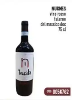 Gruppo di Palo NUGNES vino rosso falerno del massico doc offerta