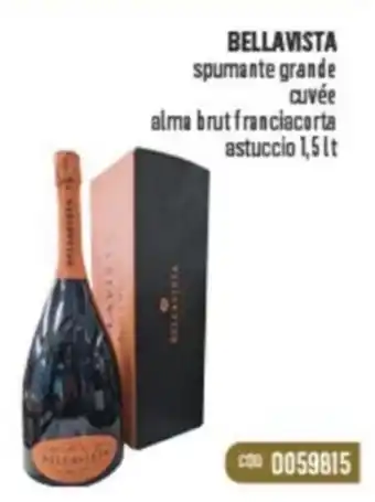 Gruppo di Palo BELLAVISTA spumante grande cuvée alma brut franciacorta astuccio offerta