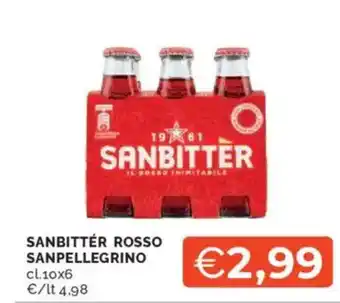 Mercatò Sanbittér rosso SANPELLEGRINO offerta