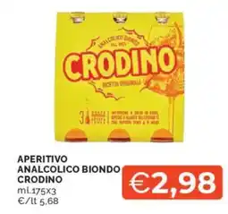 Mercatò Aperitivo analcolico biondo CRODINO offerta
