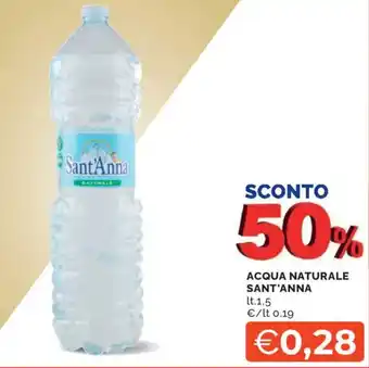Mercatò Acqua naturale SANT'ANNA offerta