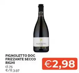 Mercatò Pignoletto doc frizzante secco righi offerta