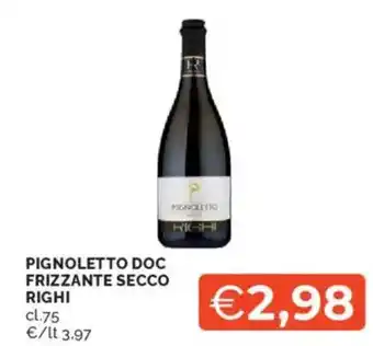 Mercatò Pignoletto doc frizzante secco righi offerta