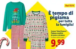 Lidl Pigiama natalizio offerta