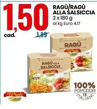 Eurospin Ragù offerta