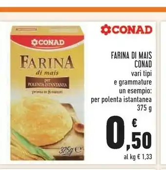 Conad Margherita Farina di mais offerta