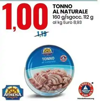 Eurospin Tonno al naturale 160 g(ml) offerta
