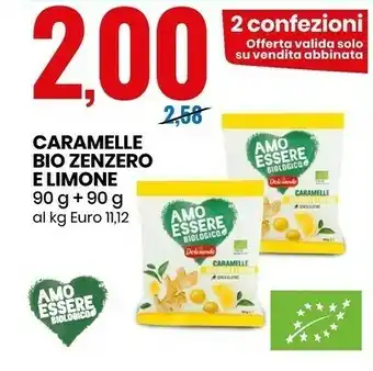 Eurospin Caramelle zenzero e limone 90 g offerta