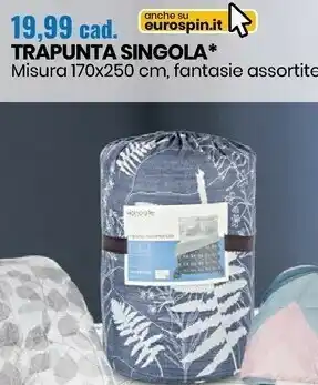 Eurospin Trapunta singola offerta