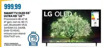 Eurospin Oled oled55a16la 55" smart tv 4k ultra hd novità 2021 wi-fi processore α7 gen4 ai picture offerta