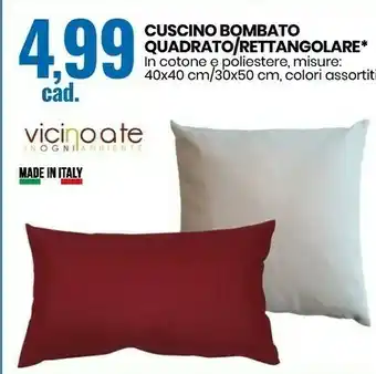 Eurospin Vicino a te cuscino bombato quadrato offerta