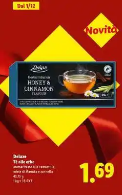 Lidl Deluxe Tè alle erbe offerta