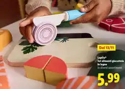 Lidl Lupilu Set alimenti giocattolo in legno offerta