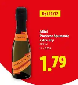 Lidl Allini Prosecco Spumante extra-dry offerta