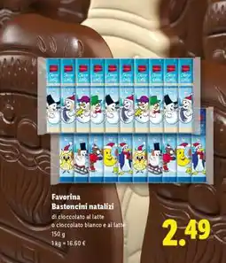 Lidl Favorina Bastoncini natalizi offerta