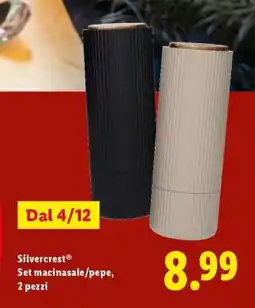 Lidl Silvercrest Set macinasale/pepe, 2 pezzi offerta
