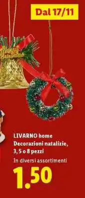 Lidl LIVARNO home Decorazioni natalizie offerta
